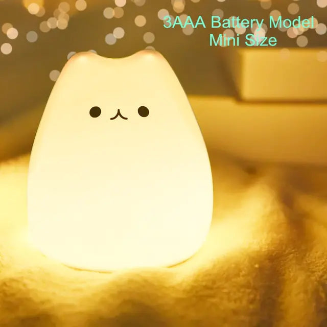 Cute Kawaii Cat Kid's Night Light