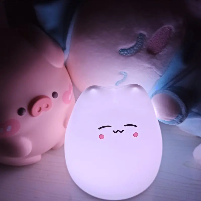 Cute Kawaii Cat Kid's Night Light